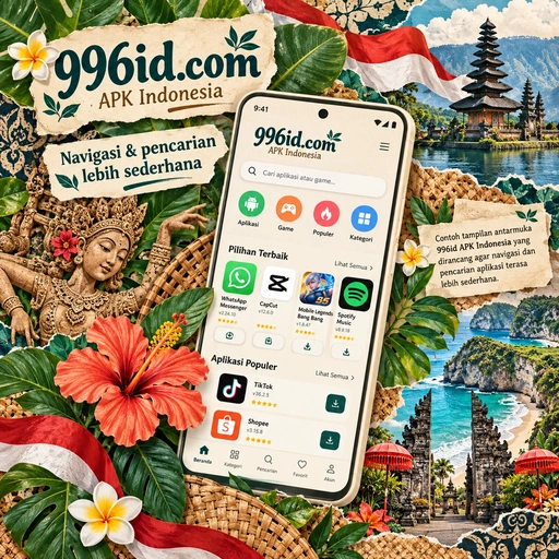 Ilustrasi antarmuka dan navigasi 996id
